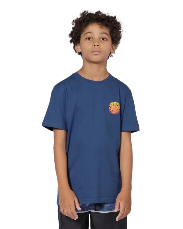 CAMISETA RIP CURL WETTIE PASSAGE ICON JUVENIL 2359-LIGHT NAVY