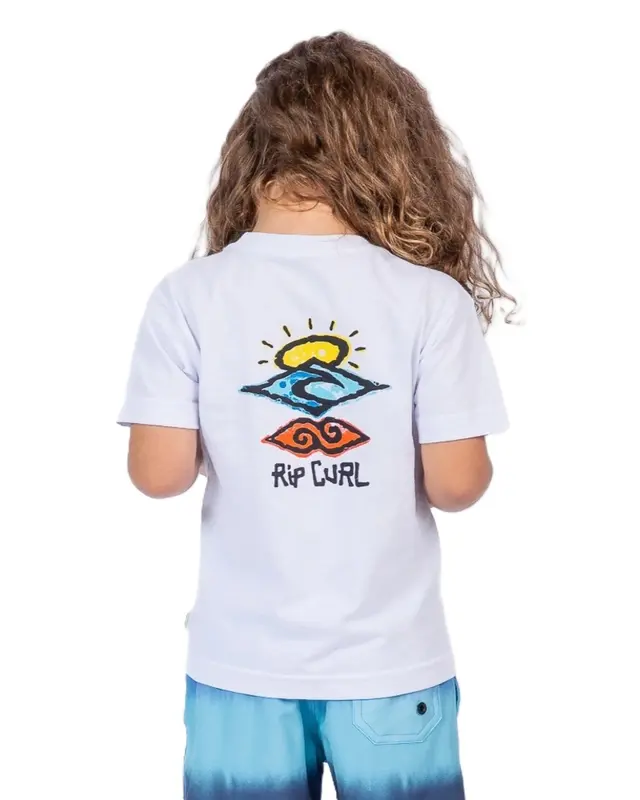 CAMISETA RIP CURL SEARCH ICON INFANTIL 1000-WHITE