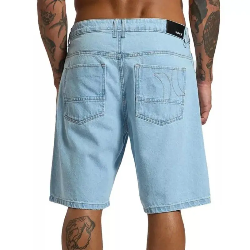 BERMUDA HURLEY JEANS GRUNGE BLUE