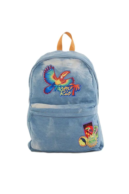 MOCHILA FARM XODO PACTCH RIO AZUL