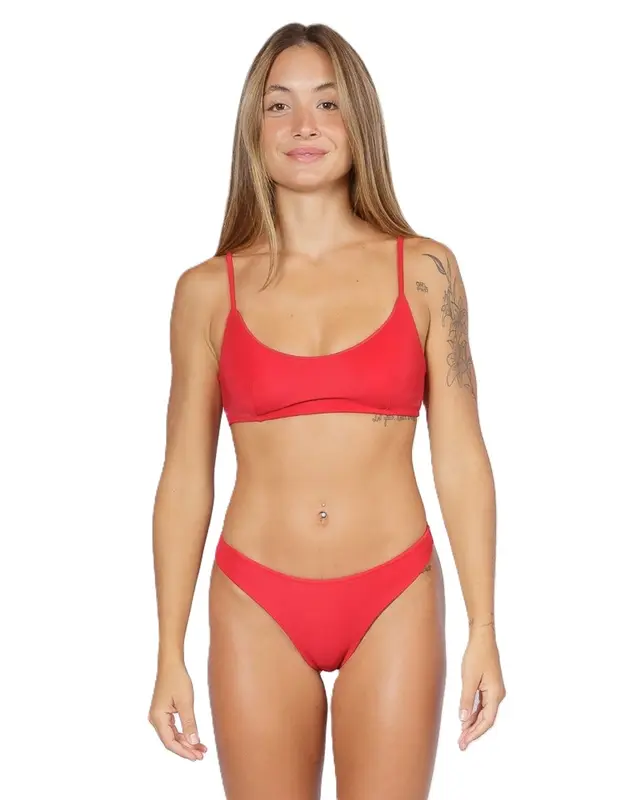 BIQUINI RIP CURL TEXTURE BRALETTE RED