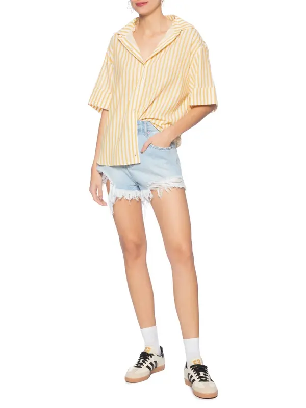 SHORT FARM CURVA AZUL CLARO