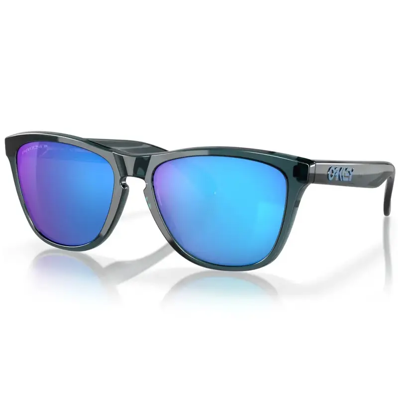 OCULOS OAKLEY FROGSKINS - CRYSTAL BLACK W/PRIZM SAPPHIRE POLARIZED