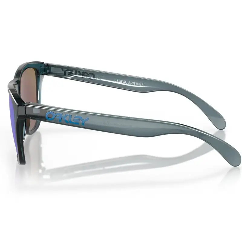 OCULOS OAKLEY FROGSKINS - CRYSTAL BLACK W/PRIZM SAPPHIRE POLARIZED