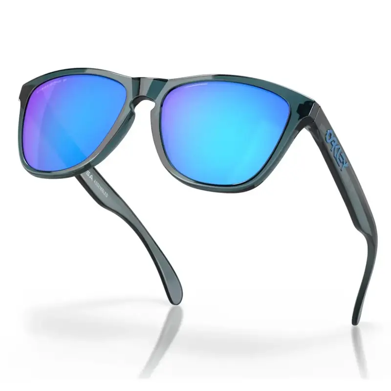 OCULOS OAKLEY FROGSKINS - CRYSTAL BLACK W/PRIZM SAPPHIRE POLARIZED