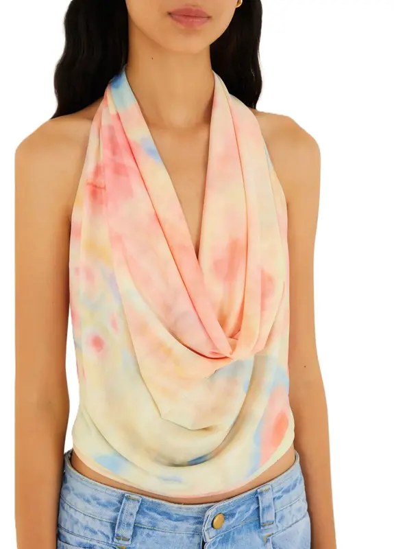 BLUSA FARM TULE BABADO ASAS