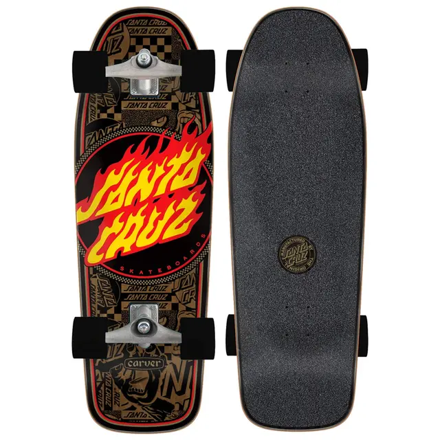 SKATE CRUZER FLAME DOT CARVER