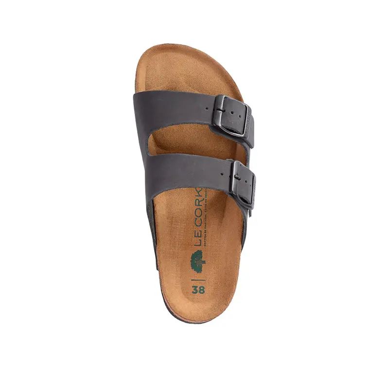 SANDALIA LE CORK LISBOA PRETO ESTONADO