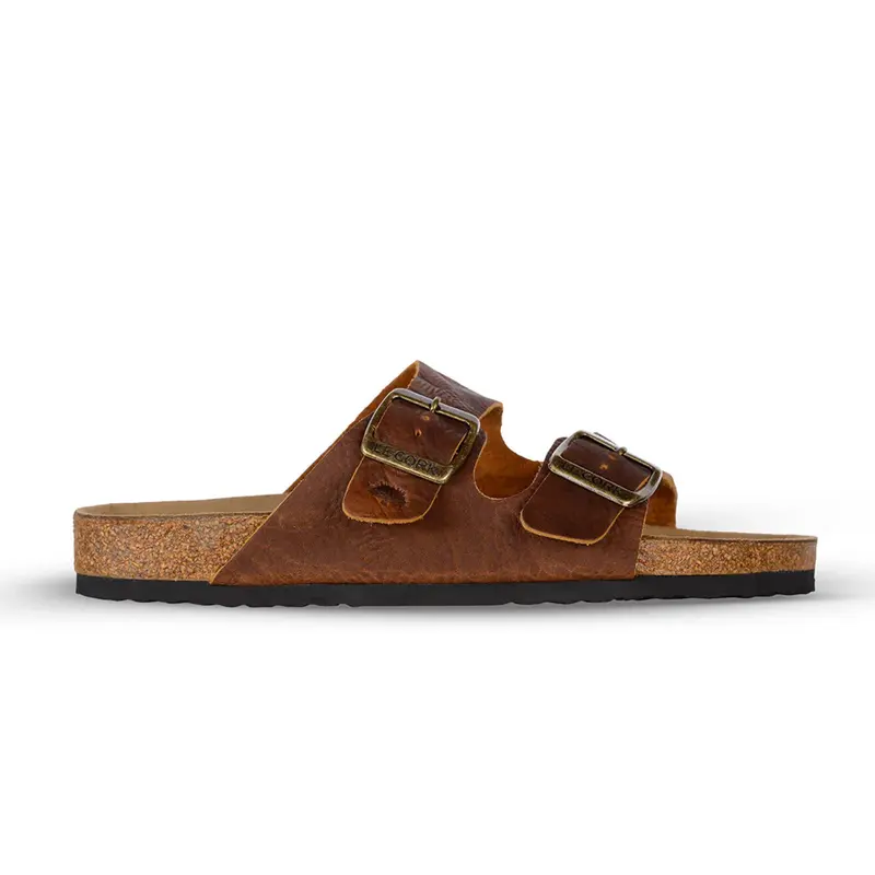 SANDALIA LE CORK LISBOA MARROM RUSTICO