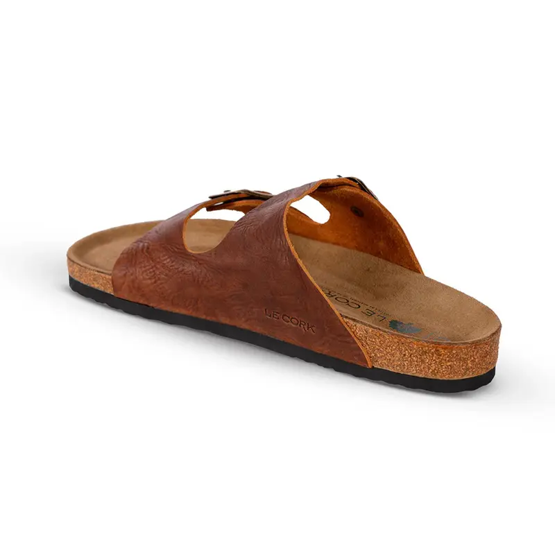 SANDALIA LE CORK LISBOA MARROM RUSTICO
