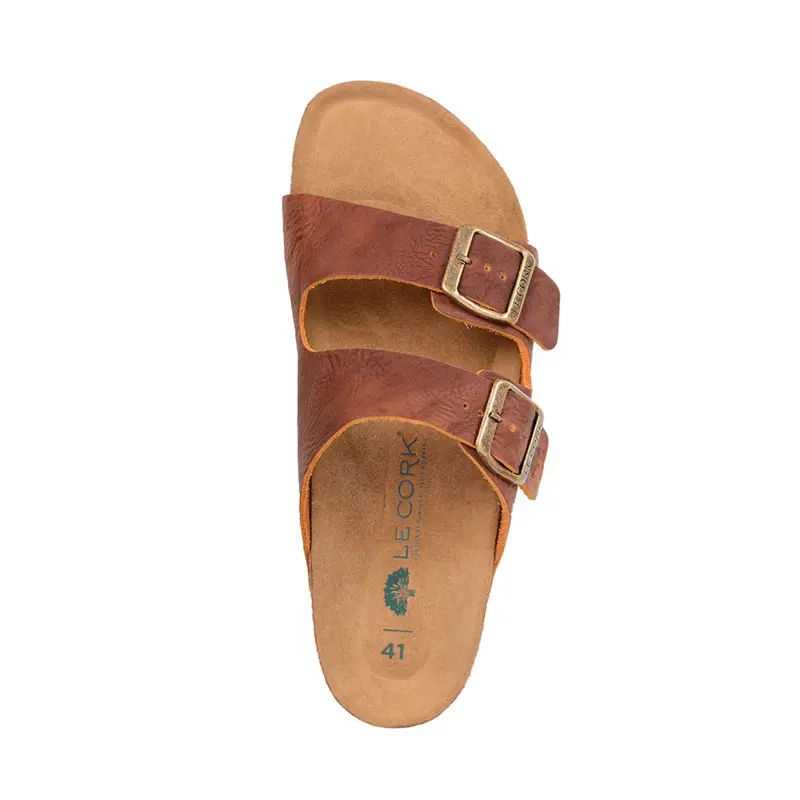 SANDALIA LE CORK LISBOA MARROM RUSTICO