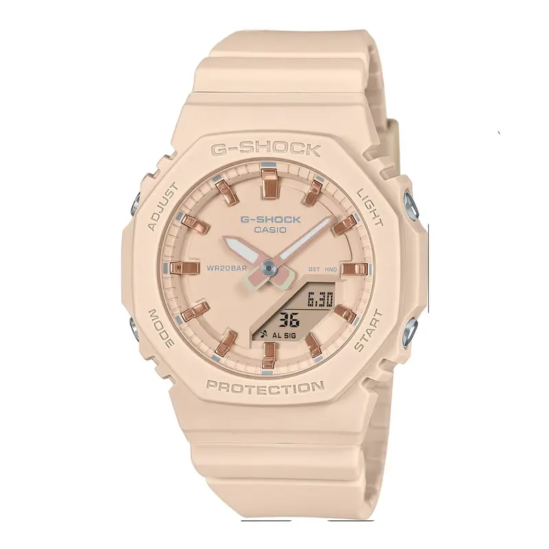 RELOGIO CASIO G-SHOCK GMA-P2100M-4A BEGE/ROSA