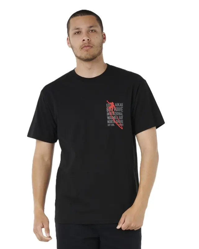 CAMISETA RIP CURL EDDIE WOULD GO PETRO BLACK