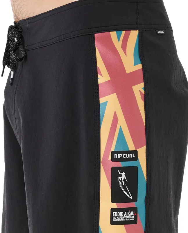 BERMUDA RIP CURL MIRAGE 3-2-ONE ULTIMATE EDDIE WOULD GO 19 BLACK WAVE