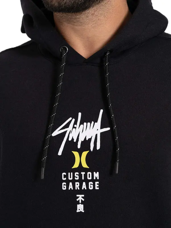 MOLETOM HURLEY X SHIBUYA SIGNATURE BLOCK PARTY PRETO