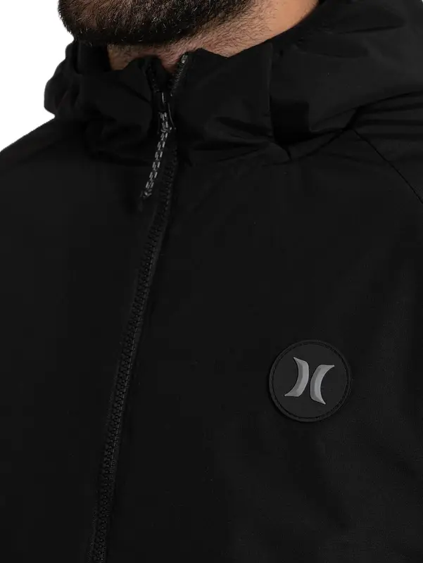 JAQUETA HURLEY EARTH FORRADA PRETO