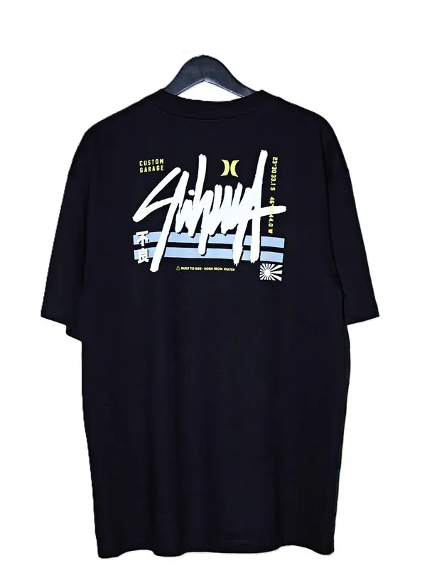 CAMISETA HURLEY ESPECIAL SIGNATURE BLOCK PARTY PRETO