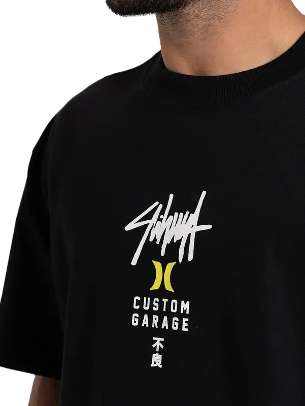 CAMISETA HURLEY ESPECIAL SIGNATURE BLOCK PARTY PRETO