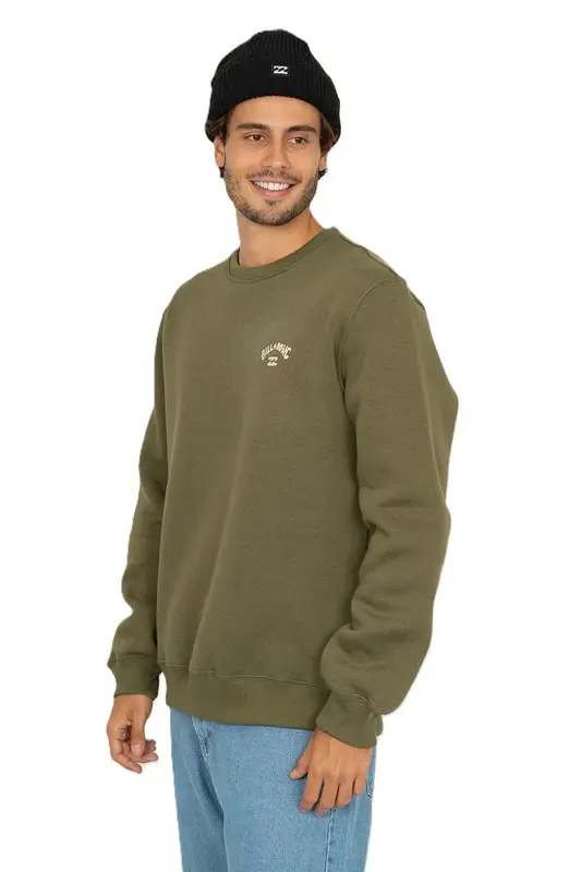 MOLETOM BILLABONG CARE SMALL ARCH VERDE MILITAR
