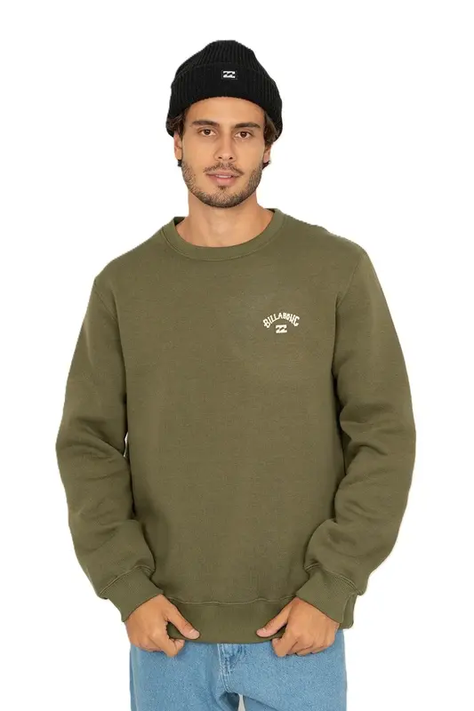 MOLETOM BILLABONG CARE SMALL ARCH VERDE MILITAR