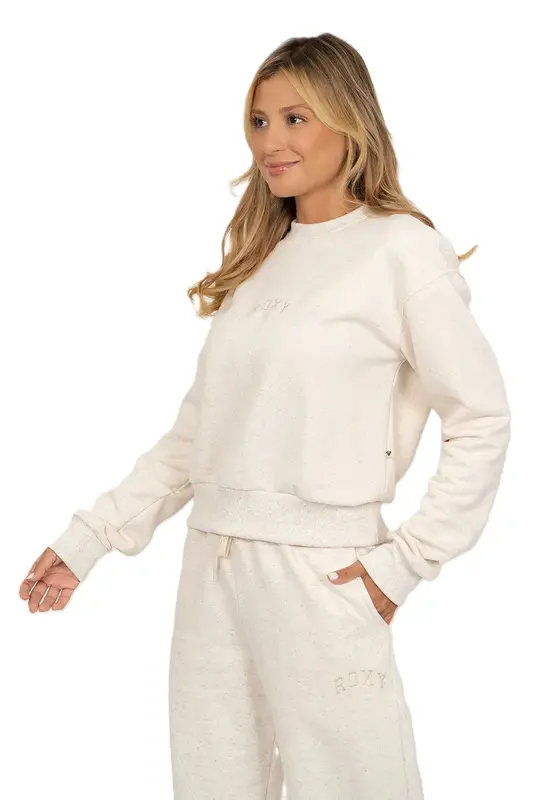 MOLETOM ROXY CARE SUNGLOW OFF WHITE