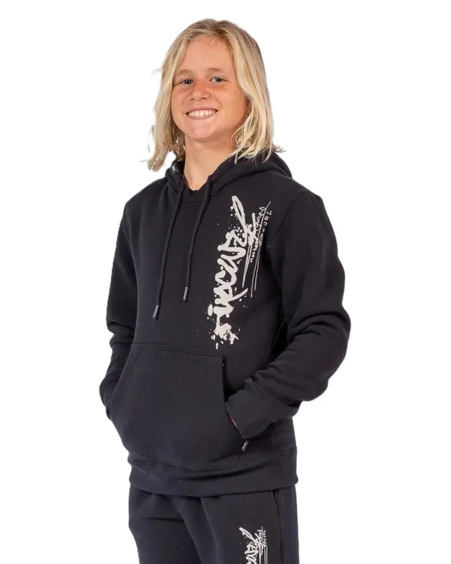 MOLETOM RIP CURL INNER VISIONS HOOD JUVENIL 0090-BLACK
