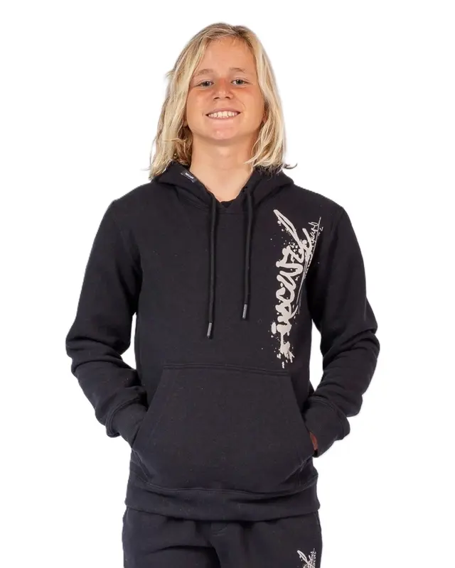 MOLETOM RIP CURL INNER VISIONS HOOD JUVENIL 0090-BLACK