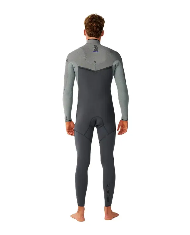 LONG JOHN RIP CURL EBOMB 3:2MM ZIP FREE 0084-CHARCOAL GREY