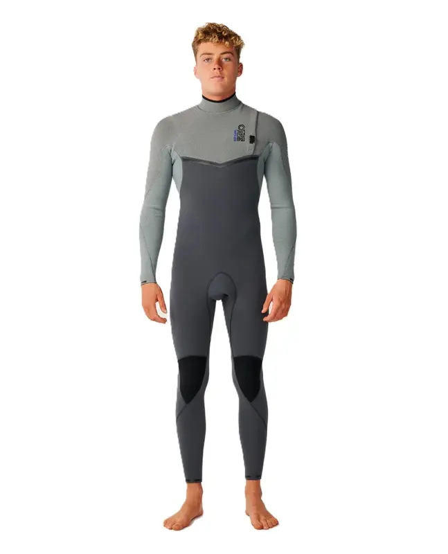LONG JOHN RIP CURL EBOMB 3:2MM ZIP FREE 0084-CHARCOAL GREY