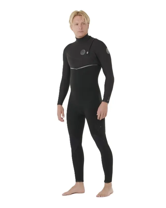 LONG JOHN RIP CURL EBOMB 3:2MM ZIP FREE 0090-BLACK