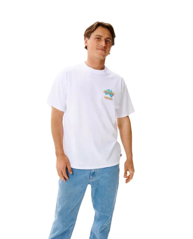 CAMISETA RIP CURL AUSTRALIA MAPA 1000-WHITE