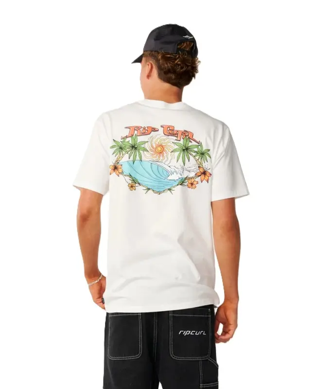CAMISETA RIP CURL HAZED & TUBED 1000-WHITE