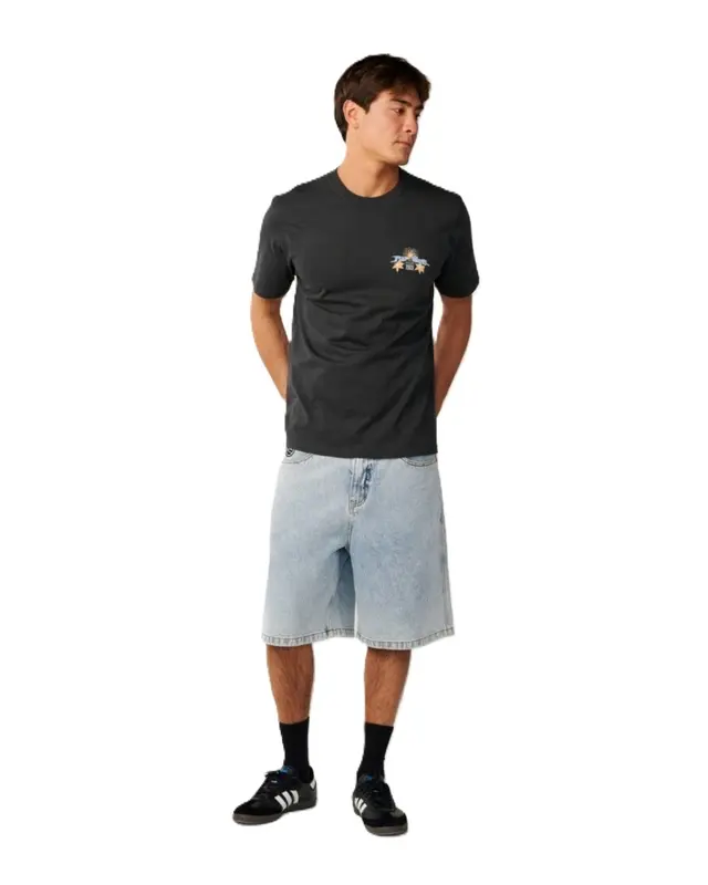 CAMISETA RIP CURL HAZED & TUBED 0090-BLACK