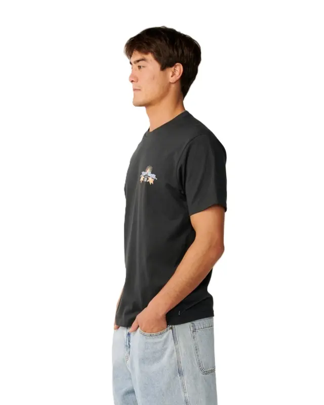 CAMISETA RIP CURL HAZED & TUBED 0090-BLACK