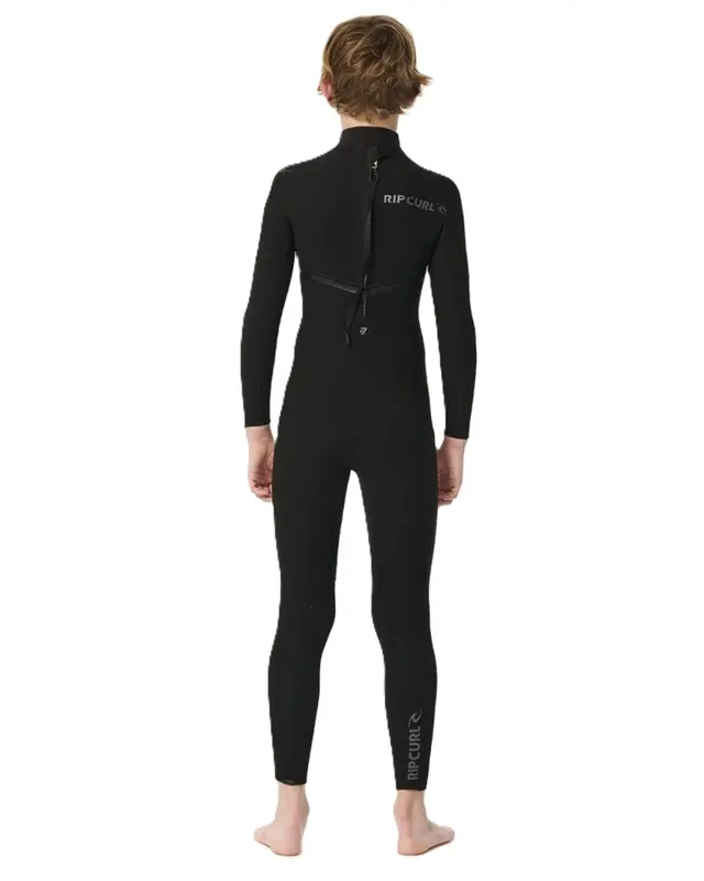 LONG JOHN RIP CURL EBOMB 3/2MM BACK ZIP JUVENIL 0090-BLACK