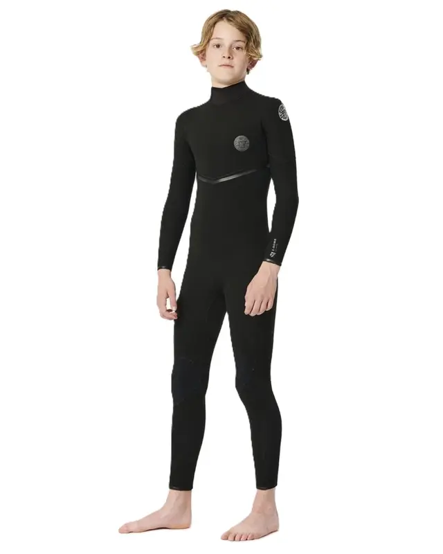 LONG JOHN RIP CURL EBOMB 3/2MM BACK ZIP JUVENIL 0090-BLACK