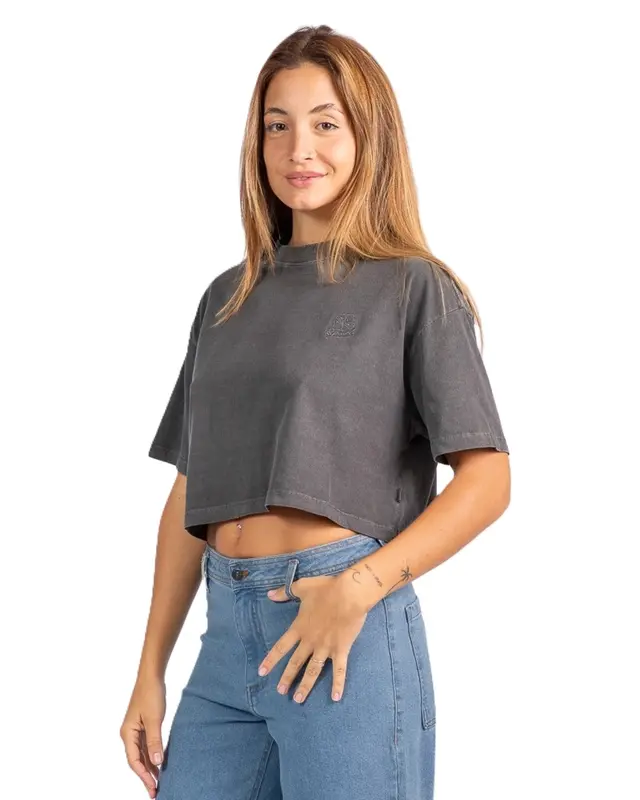 BLUSA RIP CURL CROP HEART 0090-BLACK