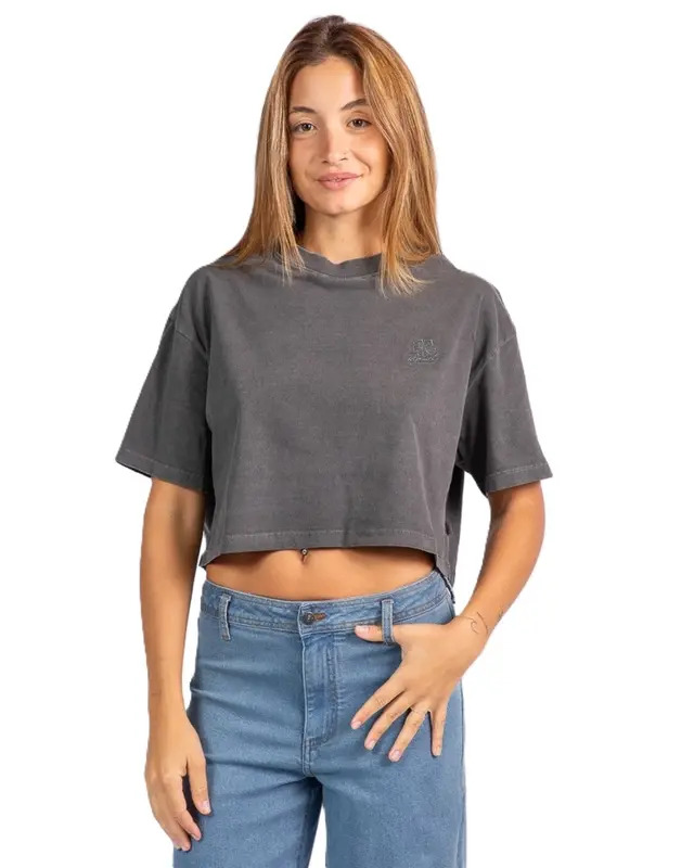 BLUSA RIP CURL CROP HEART 0090-BLACK