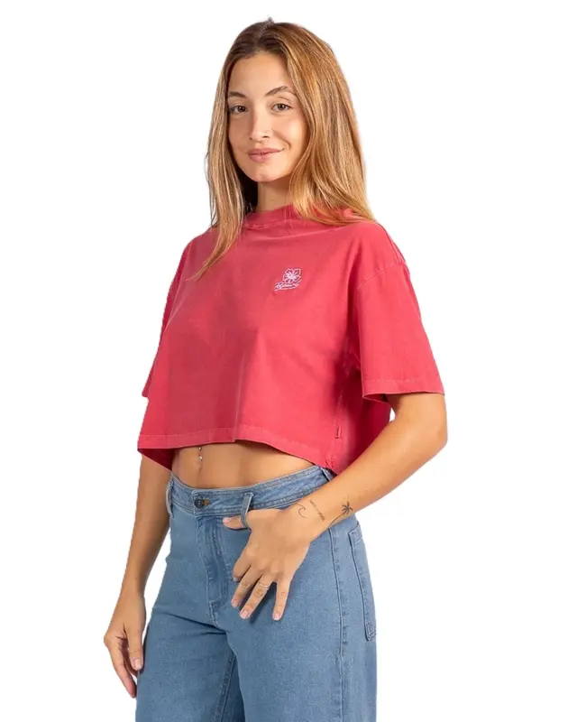 BLUSA RIP CURL CROP HEART 0582-DEEP RED