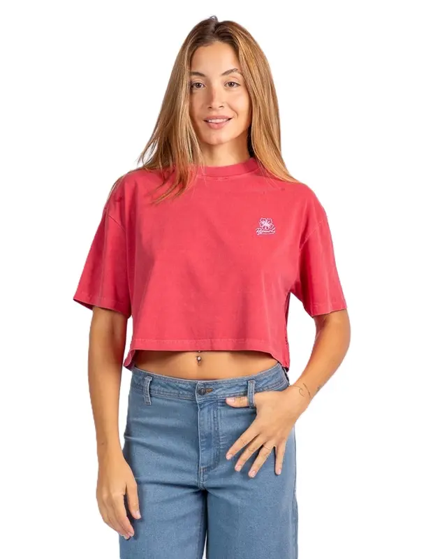 BLUSA RIP CURL CROP HEART 0582-DEEP RED
