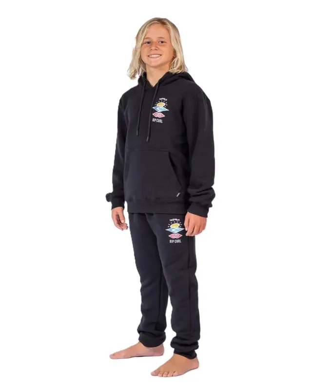 MOLETOM RIP CURL SEARCH ICON JUVENIL 0090-BLACK