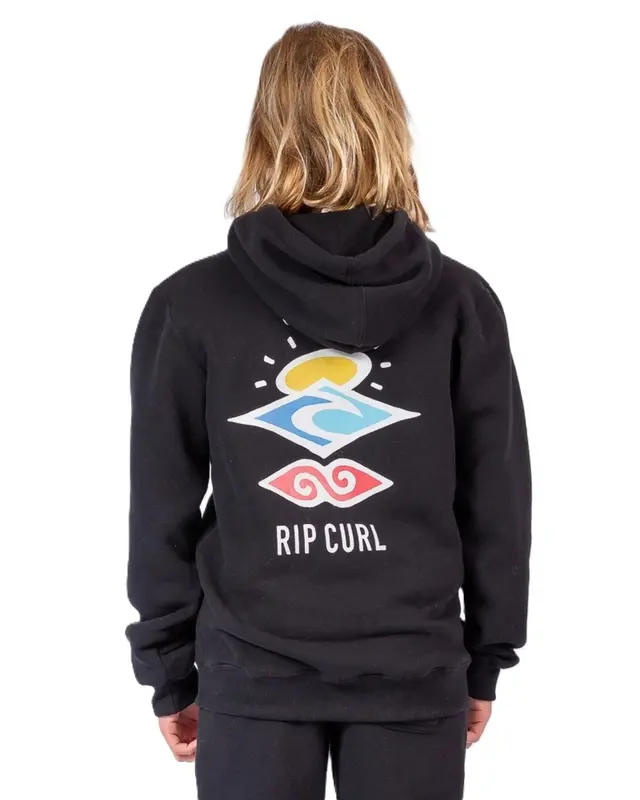 MOLETOM RIP CURL SEARCH ICON JUVENIL 0090-BLACK
