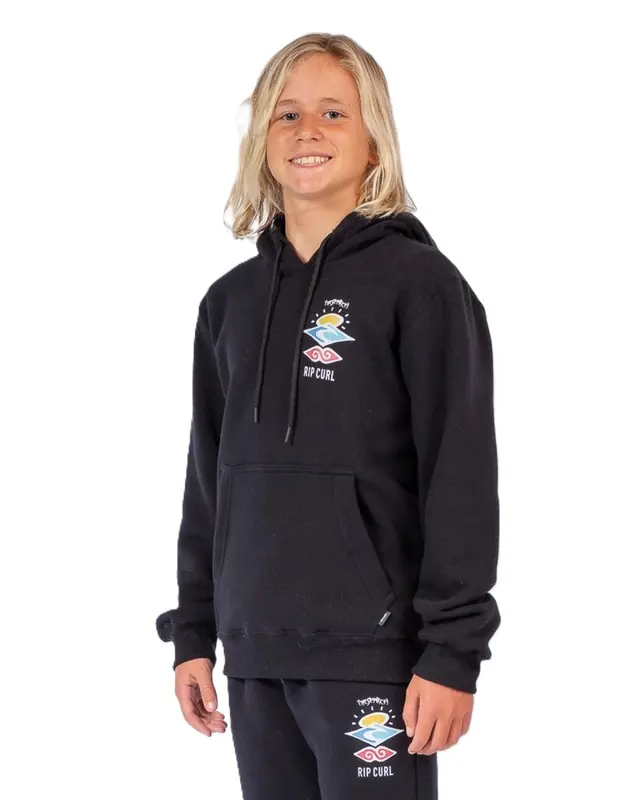 MOLETOM RIP CURL SEARCH ICON JUVENIL 0090-BLACK