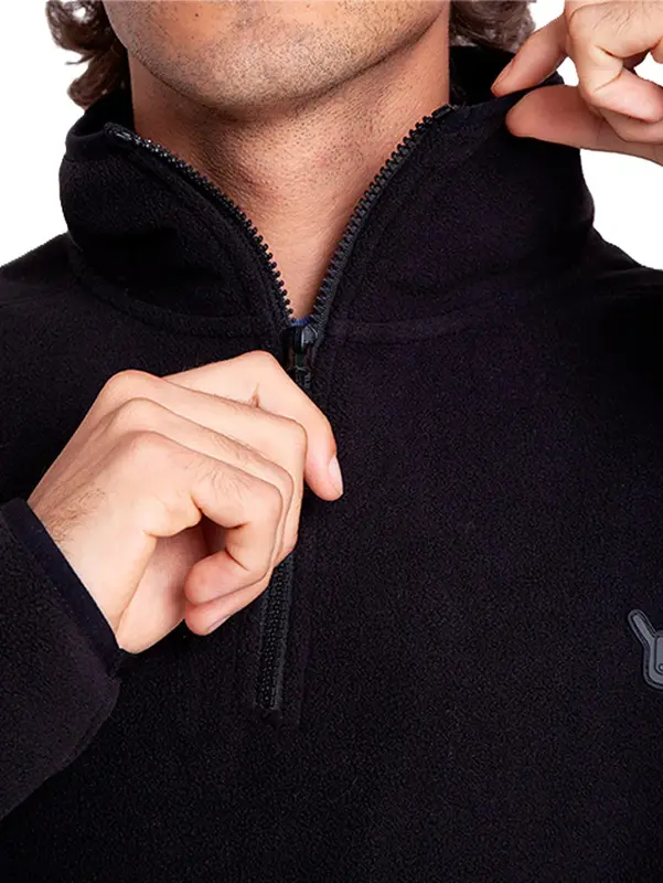 BLUSA HANG LOOSE FLEECE HALPH BLACK