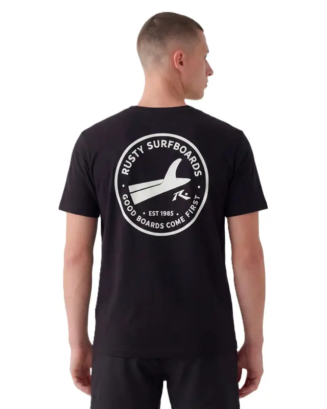 CAMISETA RUSTY BOARDS PRETO