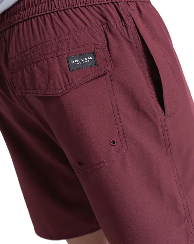 SHORTS VOLCOM LIDO SOLID MERLOT