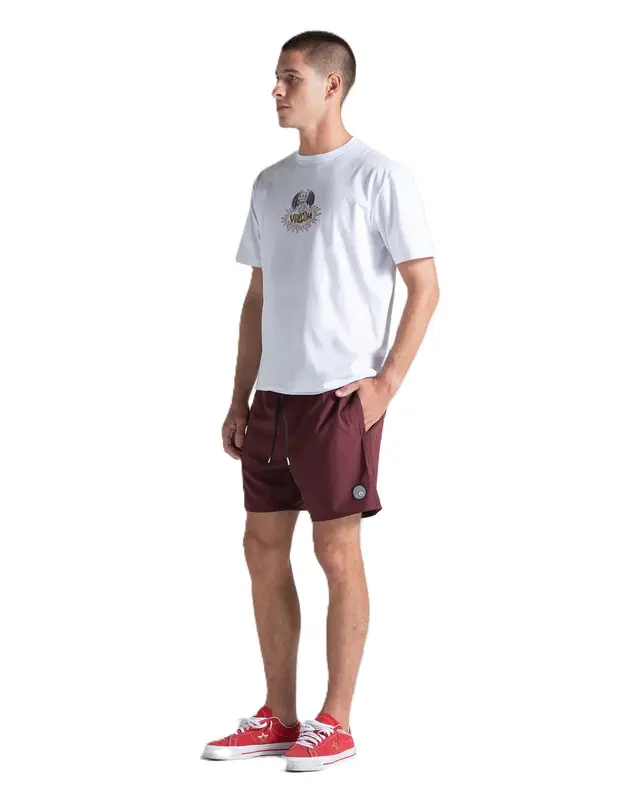 SHORTS VOLCOM LIDO SOLID MERLOT