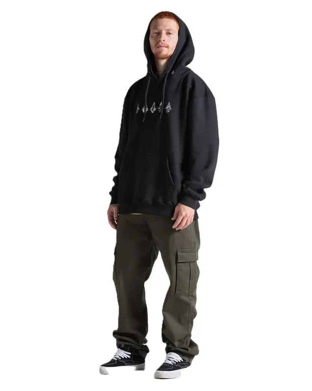MOLETOM VOLCOM STONE LUNAR PRETO