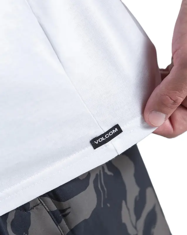 CAMISETA VOLCOM SIGN STONE BRANCO