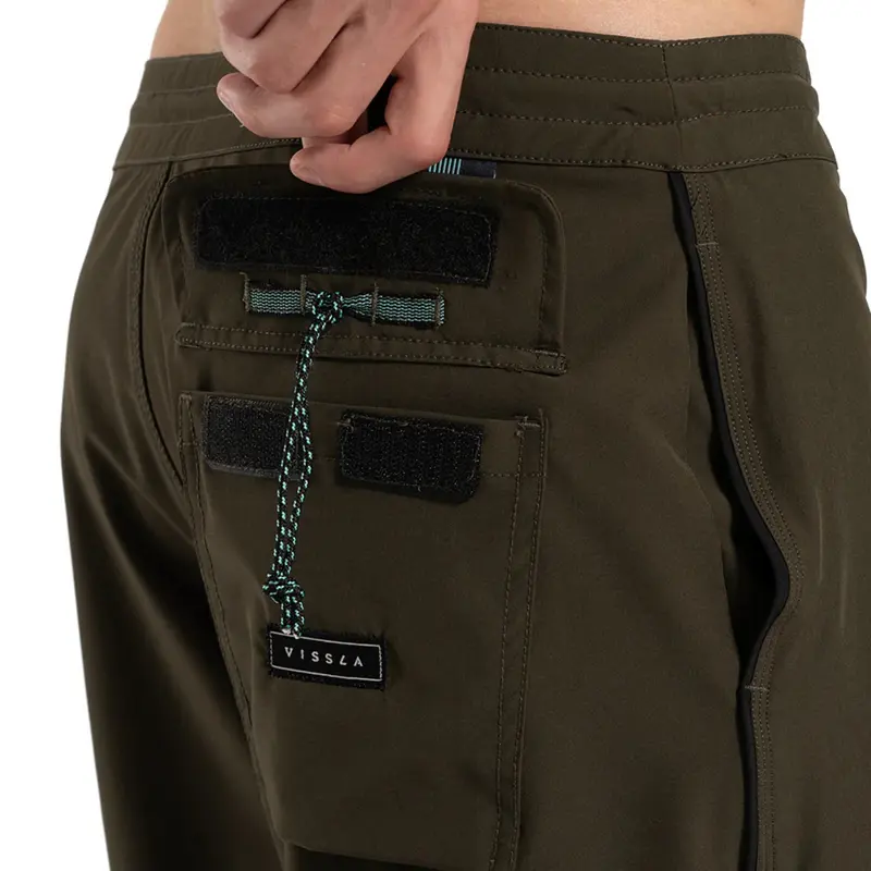 BOARDSHORTS VISSLA SOLID SETS ARMY GREEN